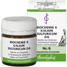 BIOCHEMIE 6 Kalium sulfuricum D 6 comprimés, 80 pc