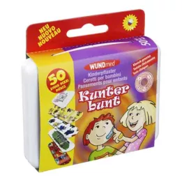 KINDERPFLASTER Couleurs vives, 50 pièces