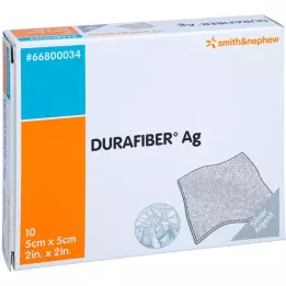 DURAFIBER Pansement Ag 5x5 cm, 10 pces