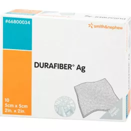 DURAFIBER Pansement Ag 5x5 cm, 10 pces