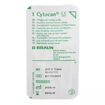 CYTOCAN Canule à orifice 20 G 15 mm, 1 pc