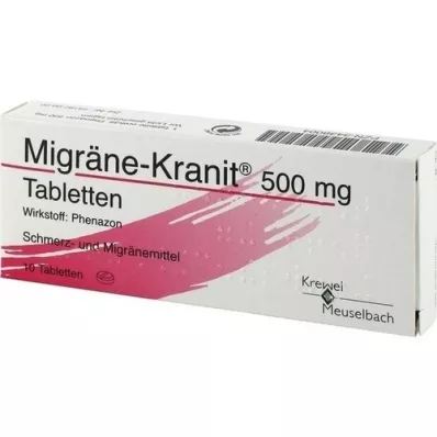 MIGRÄNE KRANIT 500 mg comprimés, 10 pcs