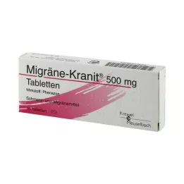 MIGRÄNE KRANIT 500 mg comprimés, 10 pcs