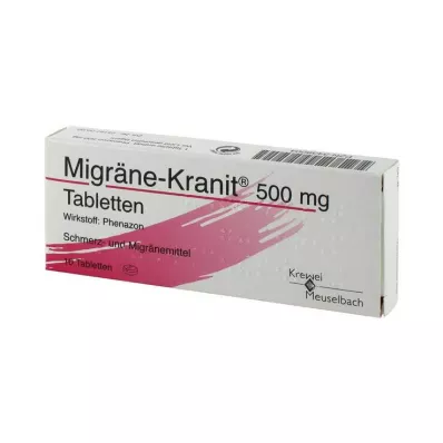 MIGRÄNE KRANIT 500 mg comprimés, 10 pcs