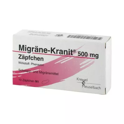 MIGRÄNE KRANIT Suppositoire de 500 mg, 10 pces
