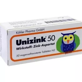 UNIZINK 50 comprimés gastro-résistants, 50 pc