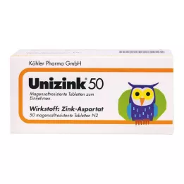 UNIZINK 50 comprimés gastro-résistants, 50 pc