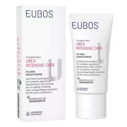 EUBOS TROCKENE Peau Urée 5% Crème pour le visage, 50 ml