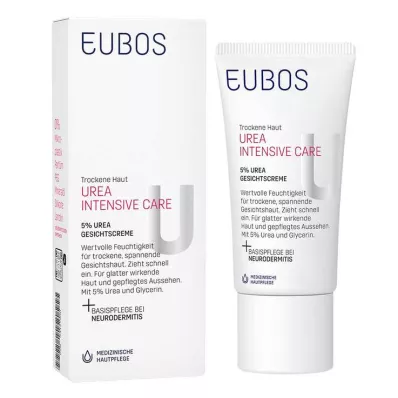 EUBOS TROCKENE Peau Urée 5% Crème pour le visage, 50 ml