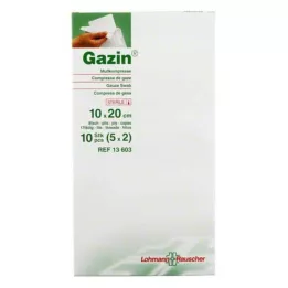 GAZIN Comp. de gaze 10x20 cm stérile, 8 plis, 5X2 pces