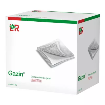 GAZIN Compresse de gaze 10x10 cm stérile 8 plis, 25X2 pces