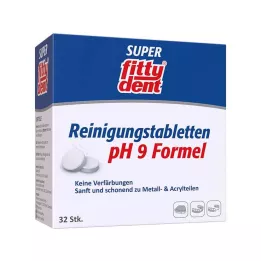 FITTYDENT Super tablettes de nettoyage, 32 pièces