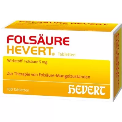 FOLSÄURE HEVERT Comprimés, 100 pcs