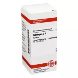 CRATAEGUS D 1 comprimés, 80 pc