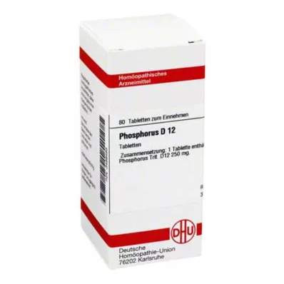 PHOSPHORUS D 12 comprimés, 80 pc