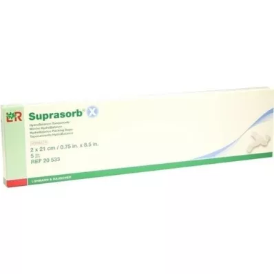 SUPRASORB X HydroBalance Tamponade 2x21 cm, 5 pces