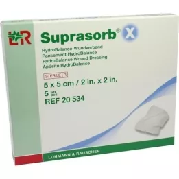 SUPRASORB X HydroBalance pansement 5x5 cm, 5 pces