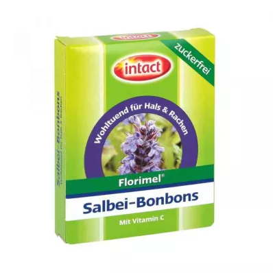 FLORIMEL Bonbons à la sauge avec vitamine C, sans sucre, 40 g FLORIMEL Bonbons à la sauge avec vitamine C, sans sucre, 40 g