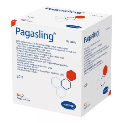 PAGASLING Tampons de gaze non stériles Gr.2 taille noix, 1000 pces