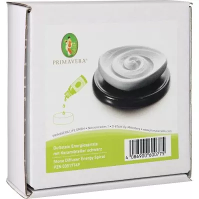 DUFTSTEIN Spirale énergétique disque céramique noir, 1 pc