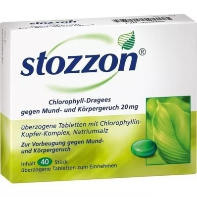 STOZZON Comprimés enrobés de chlorophylle, 40 comprimés