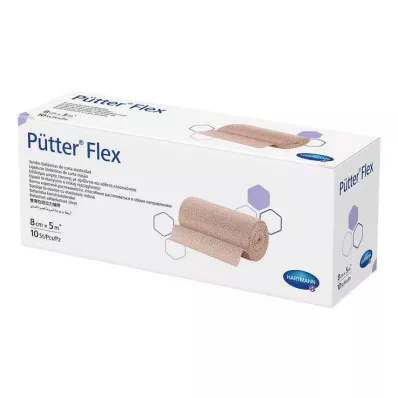 PÜTTER Bande Flex 8 cmx5 m, 10 pces