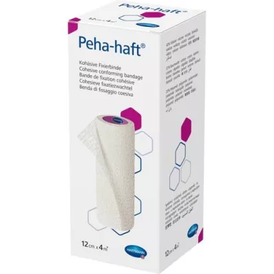 PEHA-HAFT Bande de fixation sans latex 12 cmx4 m, 1 pc