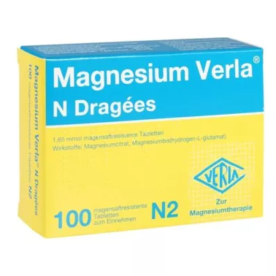 MAGNESIUM VERLA N dragées, 100 pcs