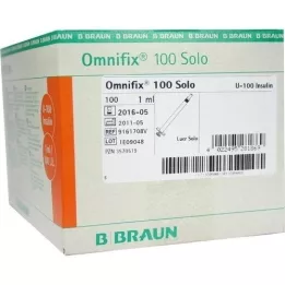 OMNIFIX Seringue à insuline 1 ml pour U100, 100 pièces
