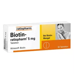 BIOTIN-RATIOPHARM 5 mg comprimés, 30 pcs