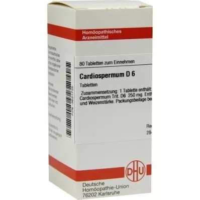CARDIOSPERMUM D 6 comprimés, 80 pc