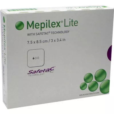 MEPILEX Pansement mousse Lite 7,5x8,5 cm stérile, 5 pces