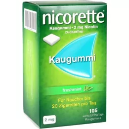 NICORETTE 2 mg gomme à mâcher freshmint, 105 pces