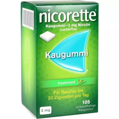 NICORETTE 2 mg gomme à mâcher freshmint, 105 pces