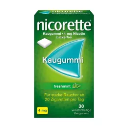 NICORETTE Gomme à mâcher 4 mg freshmint, 30 pces
