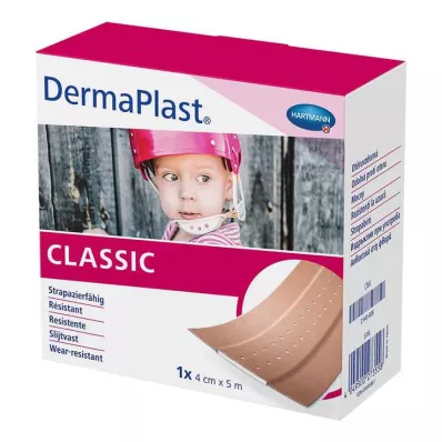 DERMAPLAST CLASSIC Pansement adhésif 4 cmx5 m, 1 pc