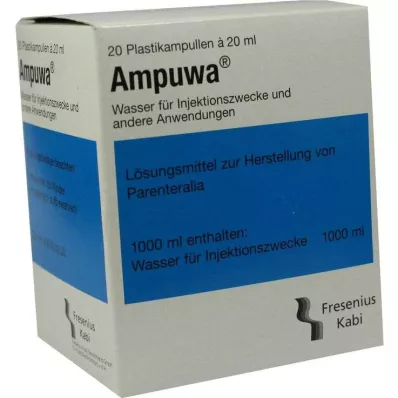 AMPUWA Ampoules en plastique pour injection/perfusion, 20X20 ml AMPUWA Ampoules en plastique pour injection/perfusion, 20X20 ml