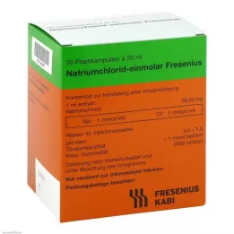 NATRIUMCHLORID-Einmol.Fresenius PE-Amp.Inf.-L.-K., 20X20 ml