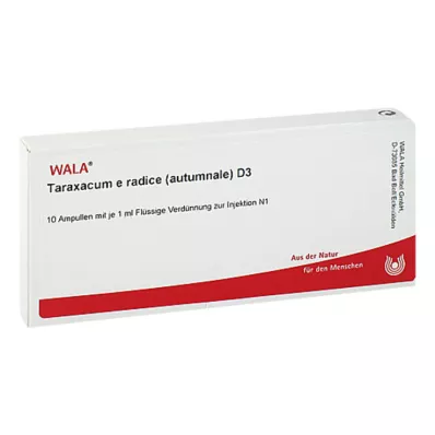 TARAXACUM E Rad.autumnale D 3 ampoules, 10X1 ml