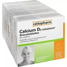 CALCIUM D3-ratiopharm comprimés effervescents, 100 pc