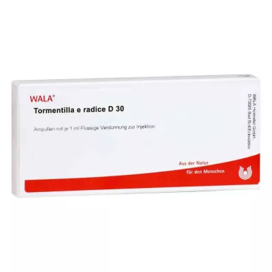 TORMENTILLA E radice D 30 ampoules, 10X1 ml TORMENTILLA E radice D 30 ampoules, 10X1 ml