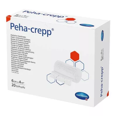 Peha Crepp Bandage de fixation 6 cm x 4 m, 20 pc Peha Crepp Bandage de fixation 6 cm x 4 m, 20 pc