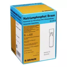 NATRIUMPHOSPHAT Braun MPC Concentré de sérum pour perfusion, 20X20 ml