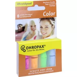 OHROPAX Bouchons en mousse color, 8 pces