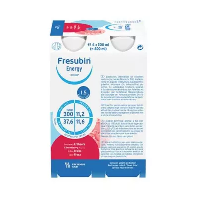 FRESUBIN ENERGY DRINK Fraise Bouteille 6X4X200 ml