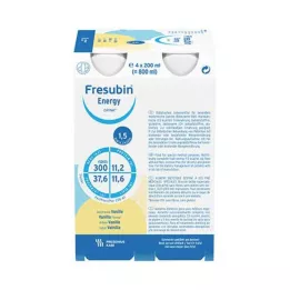 FRESUBIN ENERGY DRINK Gourde à la vanille, 4X200 ml