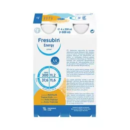 FRESUBIN ENERGY DRINK Gourde multifruits, 4X200 ml
