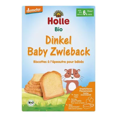 HOLLE Biscottes à lépeautre bio Baby, 200 g