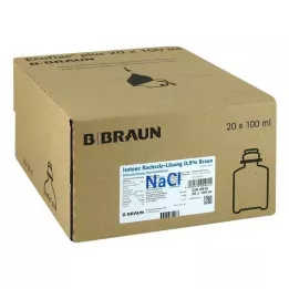 ISOTONE Solution saline 0,9% Braun Ecoflac Plus, 20X100 ml