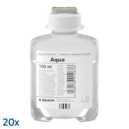 AQUA AD injectabilia Ecoflac Plus, solution injectable, 20X100 ml